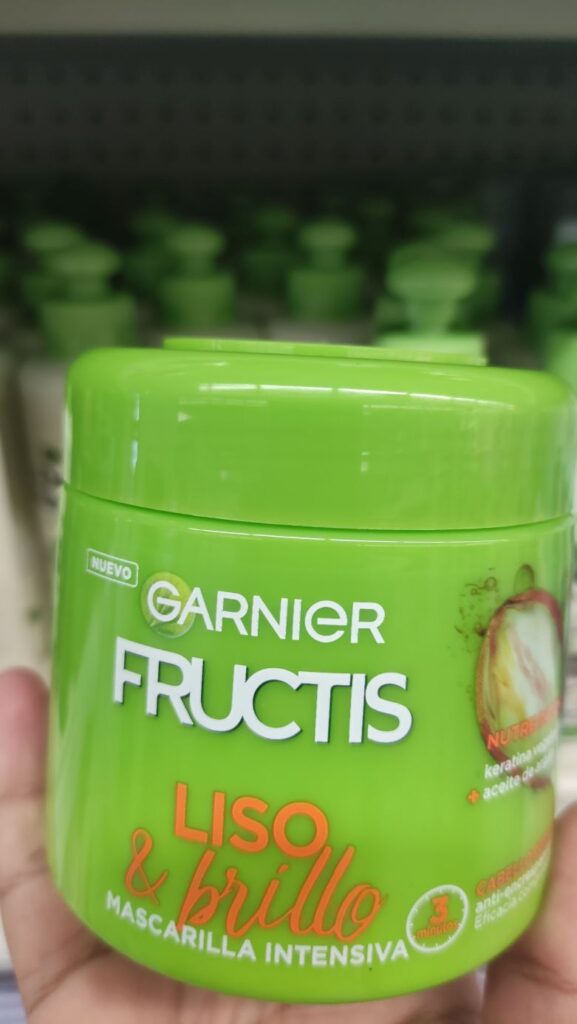 mascarilla capilar fructis liso y brillo