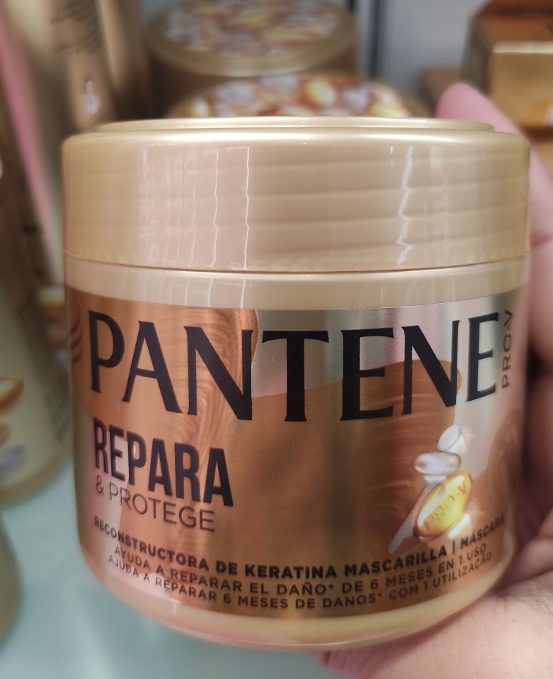 mascarilla reconstructora con keratina Pantene