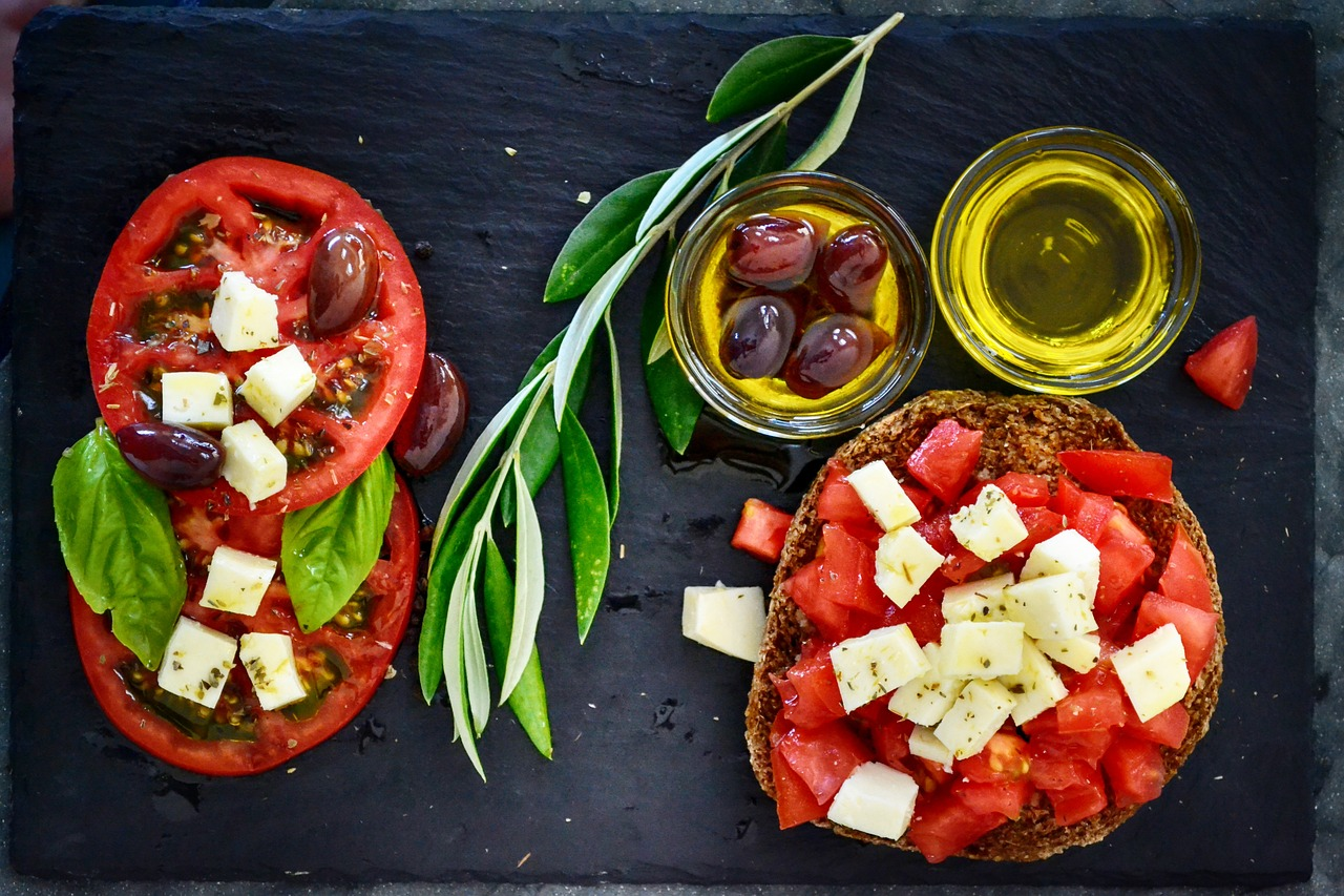 aceitunas y aceite de oliva