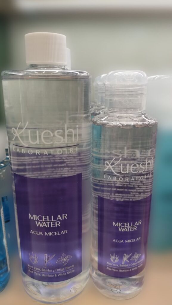 agua micelar kueshi-aloe y bambu